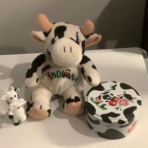 Cow Plush, Miniature & Tin